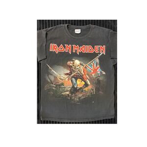 Iron Maiden “The Trooper” Band T-Shirt – Eddie Union Jack Graphic, Screenprint